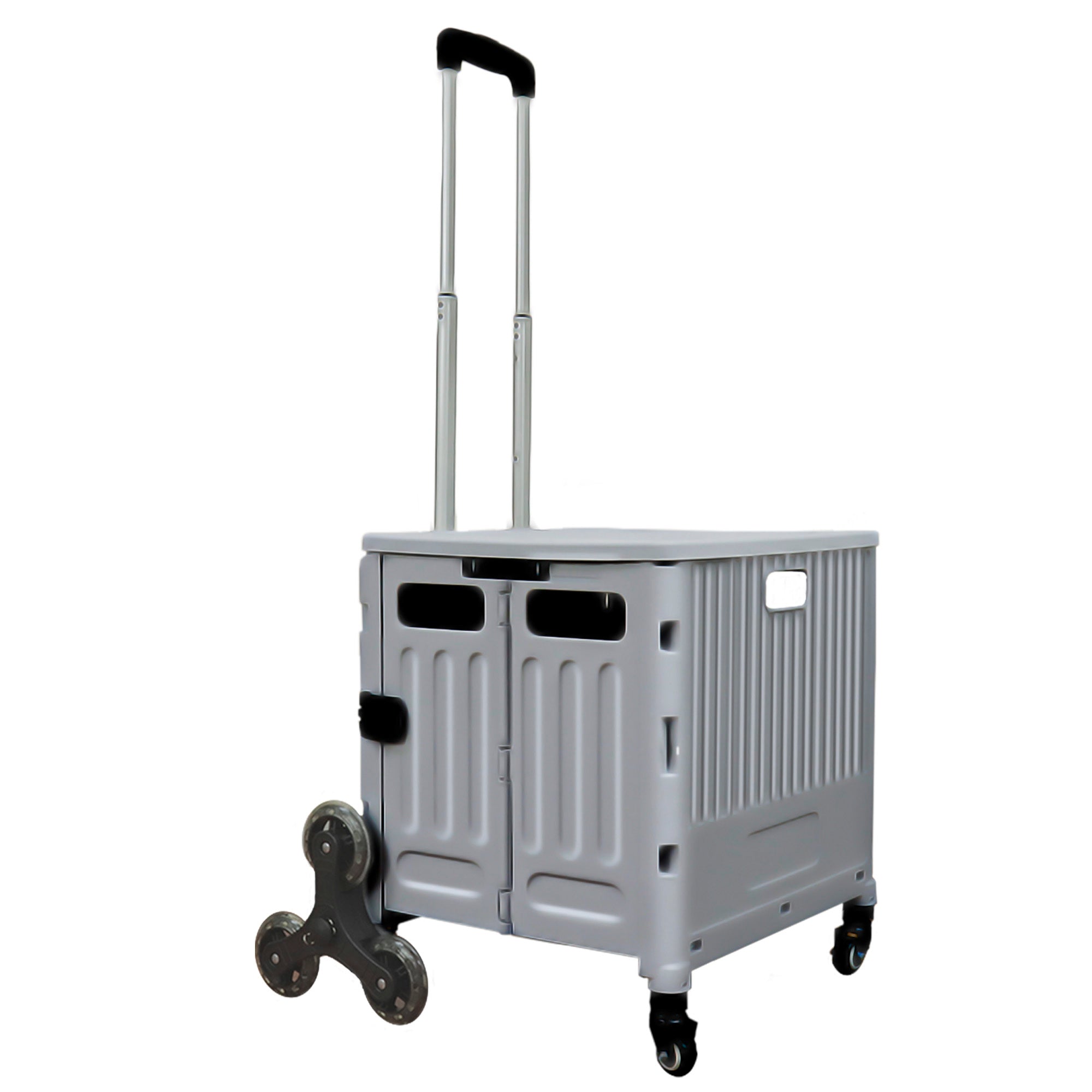 Carrito De Mandado Carga 54 L Plegable Con Rueda Subescalera