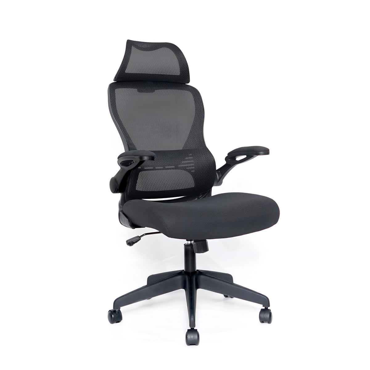 Silla De Oficina Escritorio Ergonómica Tapizado De Malla Negro