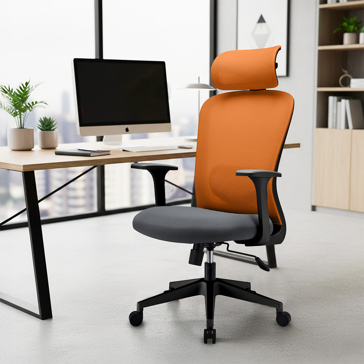 Silla Ergonómica con Soporte Lumbar De Escritorio, Dormitorio.