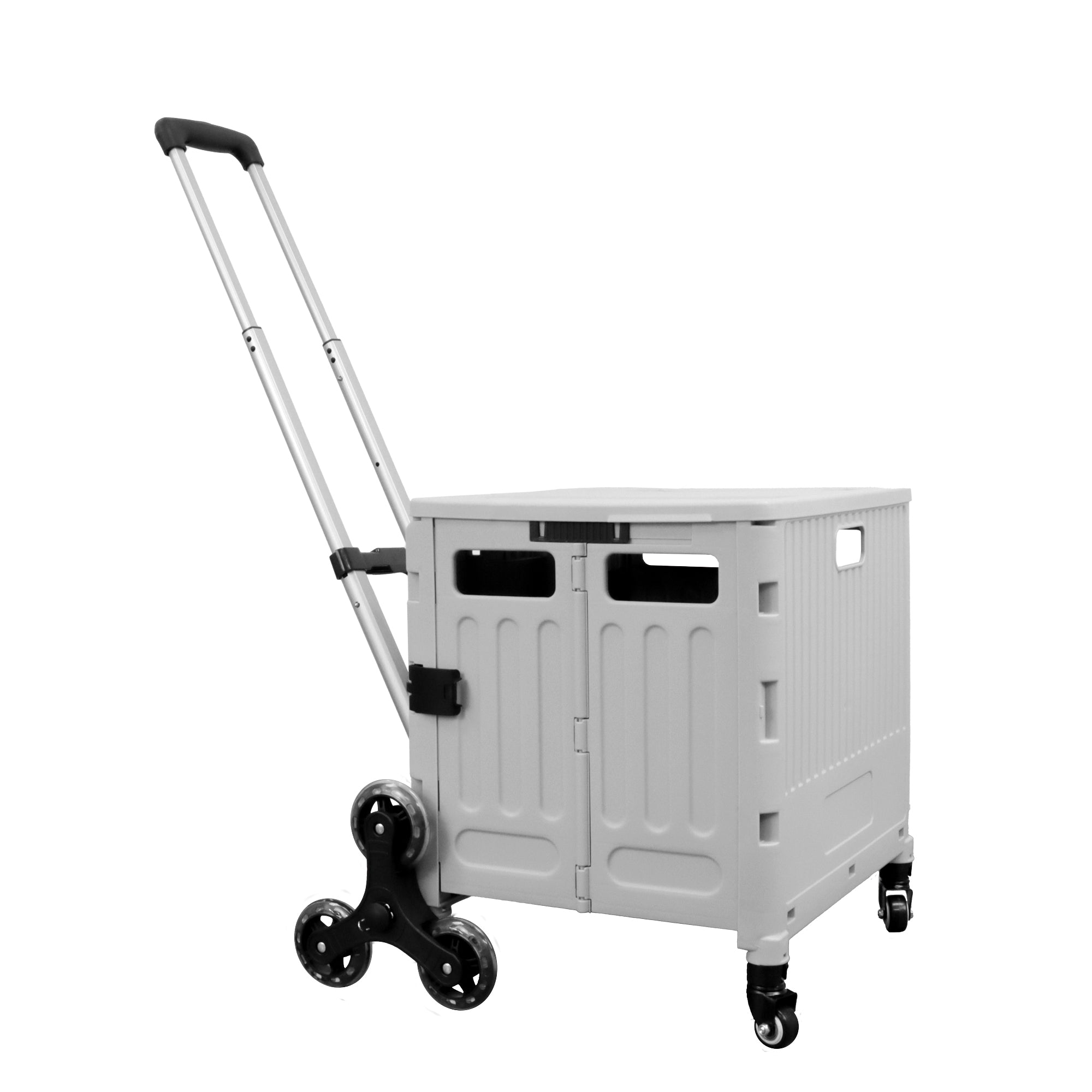 Carrito De Mandado Carga 54 L Plegable Con Rueda Subescalera
