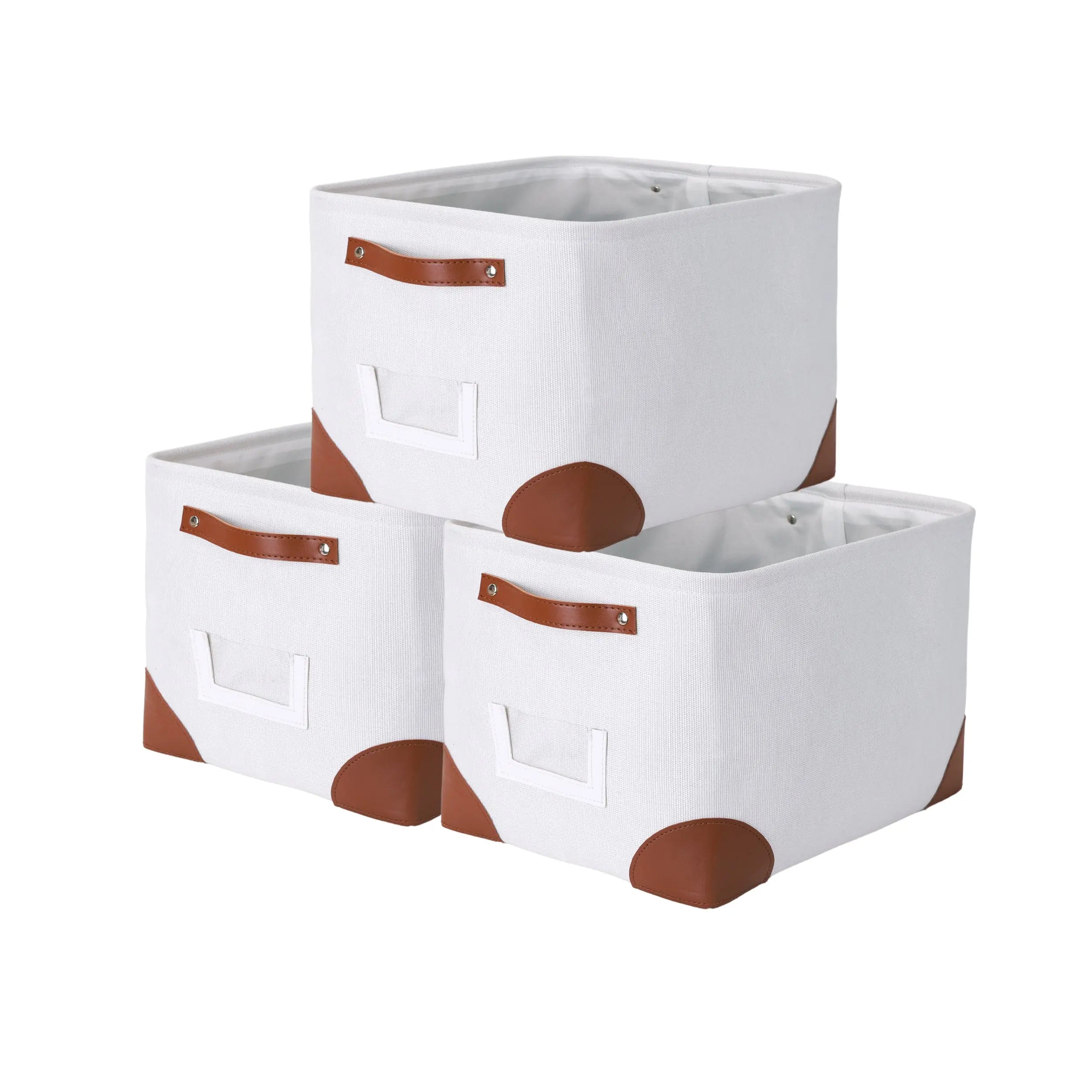 Set de 3 Cubos Con Corner Plegables de Almacenamiento 38 x 28 x 24 cm MU:4LIFE