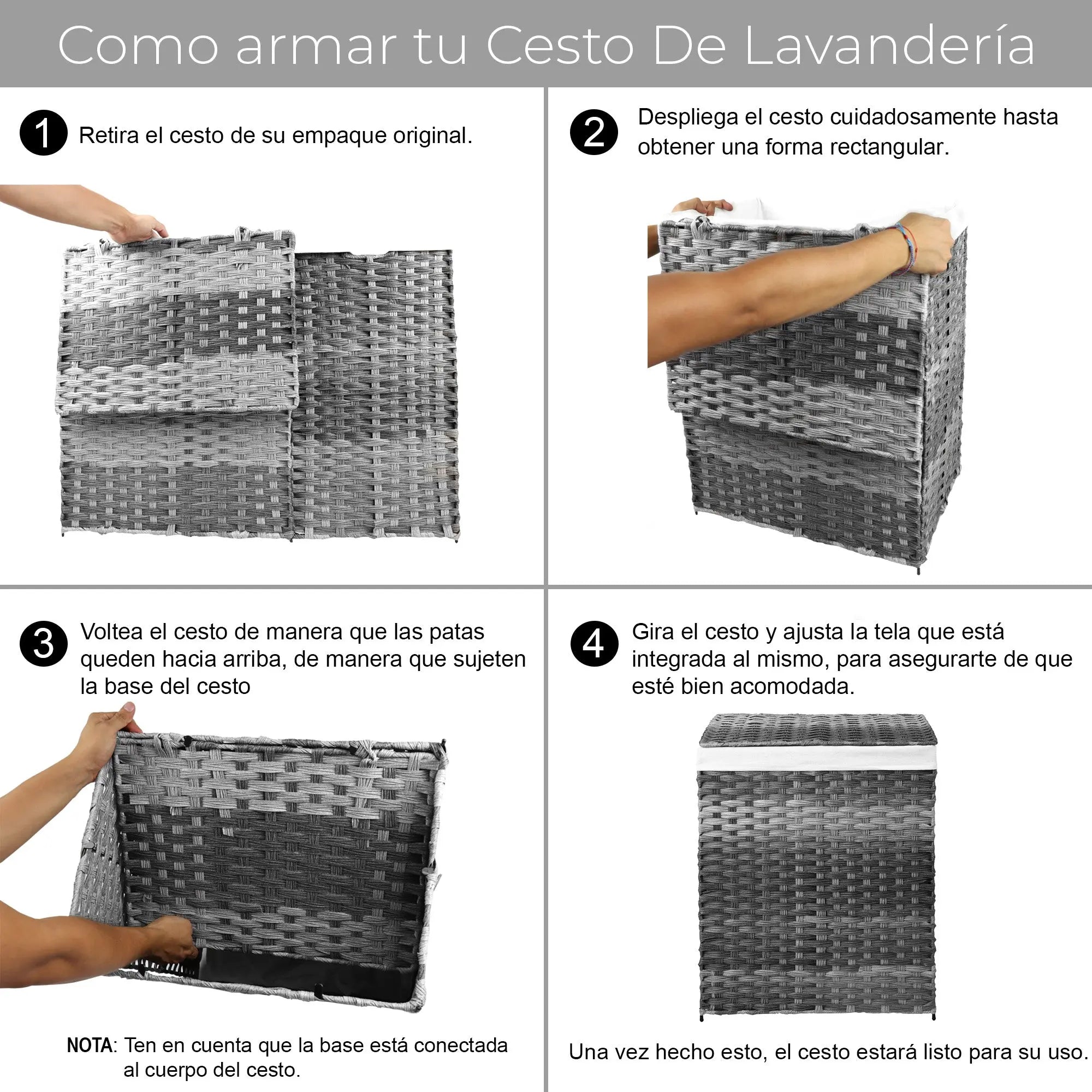 Cesto de Lavandería con Bolsa Dividida de 2 Secciones y Tapa de Ratán Sintético, Canasta Plegable para Ropa Sucia de 110L de Capacidad MU:4LIFE